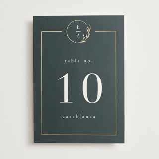 For Eternity Foil-Pressed Table Numbers