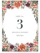 swag Foil-Pressed Table Numbers
