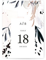 sara Foil-Pressed Table Numbers