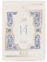 Tiled Romance Foil-Pressed Table Numbers