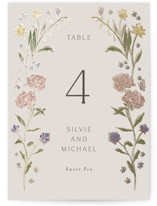 Parisian Garden Foil-Pressed Table Numbers