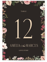 Flouriishing Foil-Pressed Table Numbers