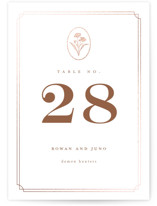 fleur-de-sel Foil-Pressed Table Numbers
