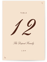 Sweet Fancy Foil-Pressed Table Numbers