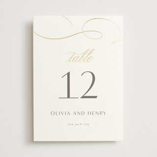 Forever And Foil-Pressed Table Numbers