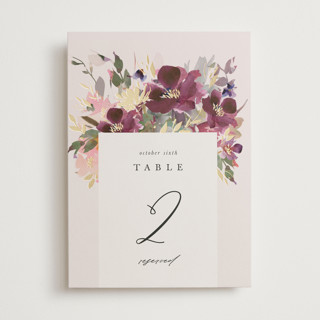 Fleur Foil-Pressed Table Numbers
