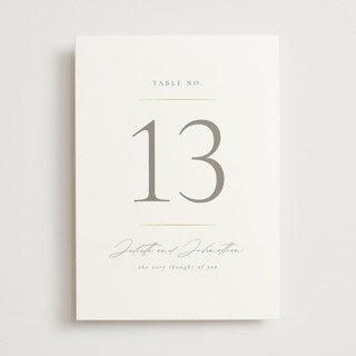 Classic Line Frame Foil-Pressed Table Numbers