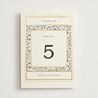 Hansen Foil-Pressed Table Numbers