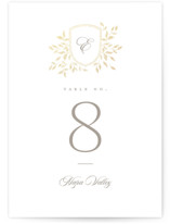 Aperol Foil-Pressed Table Numbers