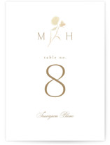 The Romantic Foil-Pressed Table Numbers