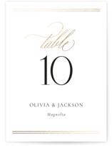 Fineline Foil-Pressed Table Numbers