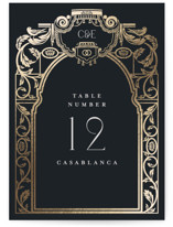 Mirror Foil-Pressed Table Numbers