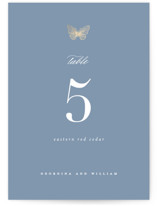 meet me in the garden Foil-Pressed Table Numbers
