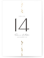 Courtyard Foil-Pressed Table Numbers