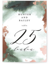 Foil-pressed Table Numbers