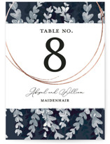 Sprigs of Romance Foil-Pressed Table Numbers
