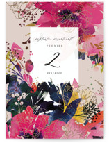 Blooming Beauty Foil-Pressed Table Numbers