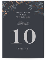 Carolina Foil-Pressed Table Numbers