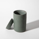 Cotton Swab Holder - Dark Green Terrazzo Toothbrush Holders