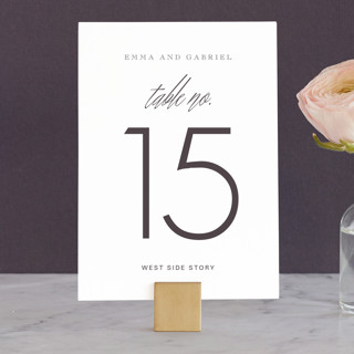 Opulence Table Numbers