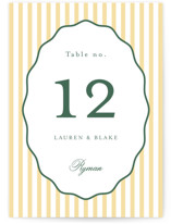 Curved Frame Table Numbers