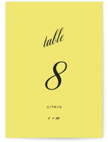 In Lights Table Numbers