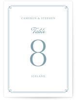Fleur Corner Table Numbers