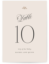 Vintage Romance Table Numbers