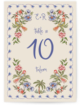 Artisan Wedding Table Numbers