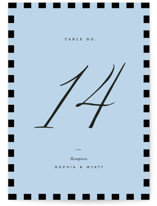 Tarte Tatin Table Numbers