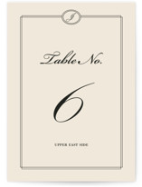 Uptown Formal Table Numbers