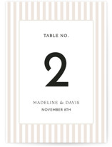 Classic Stripe Table Numbers