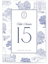 Southern Charm Toile Table Numbers