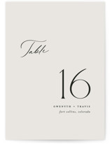 Table Numbers