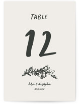 Table Numbers