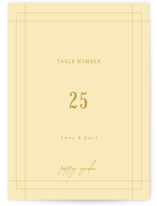 Vintage Label Table Numbers