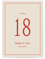cherry Table Numbers