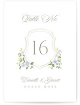 Ocean Point Table Numbers