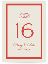 Kitty Hawk Table Numbers