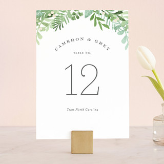 Leafy ampersand Table Numbers