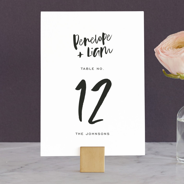 Love Actually Table Numbers by Design Lotus | Minted