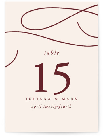 Fountain Pen Table Numbers