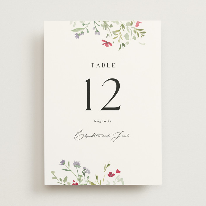 Brynn Table Numbers by Everett Paper Goods Minted