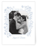 Framed Florals Wedding Thank You Cards