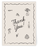 Sketchbook Love Wedding Thank You Cards