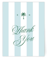 Island Palm Wedding Thank You Cards