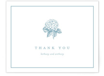 Hydrangea bloom Wedding Thank You Cards