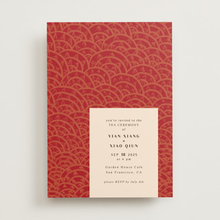 Mizu Pattern Tea Ceremony Invitations