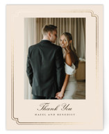 Foil-Pressed Flat Wedding Thank You Cards