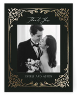 Majesty Foil-Pressed Wedding Thank You Cards